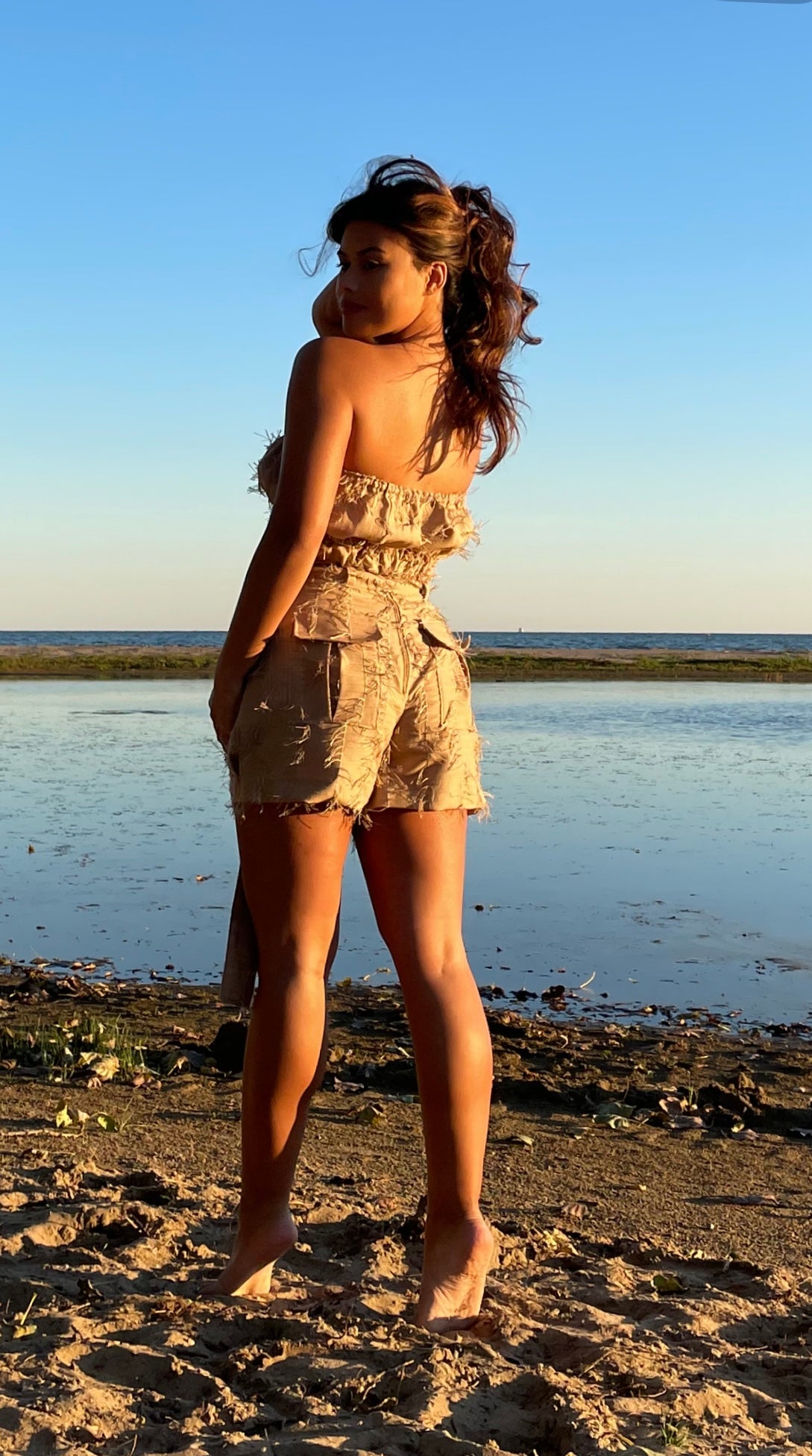 COMING SOON- “On the Fringe” Linen Cargo Shorts