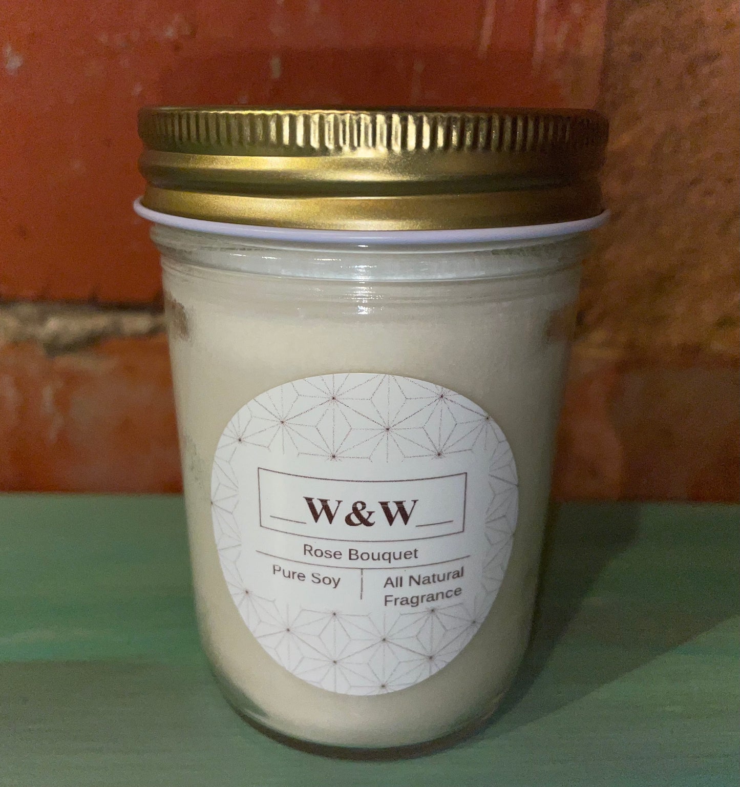 “Rose Bouquet” Pure Soy Candle 8 oz. Jar