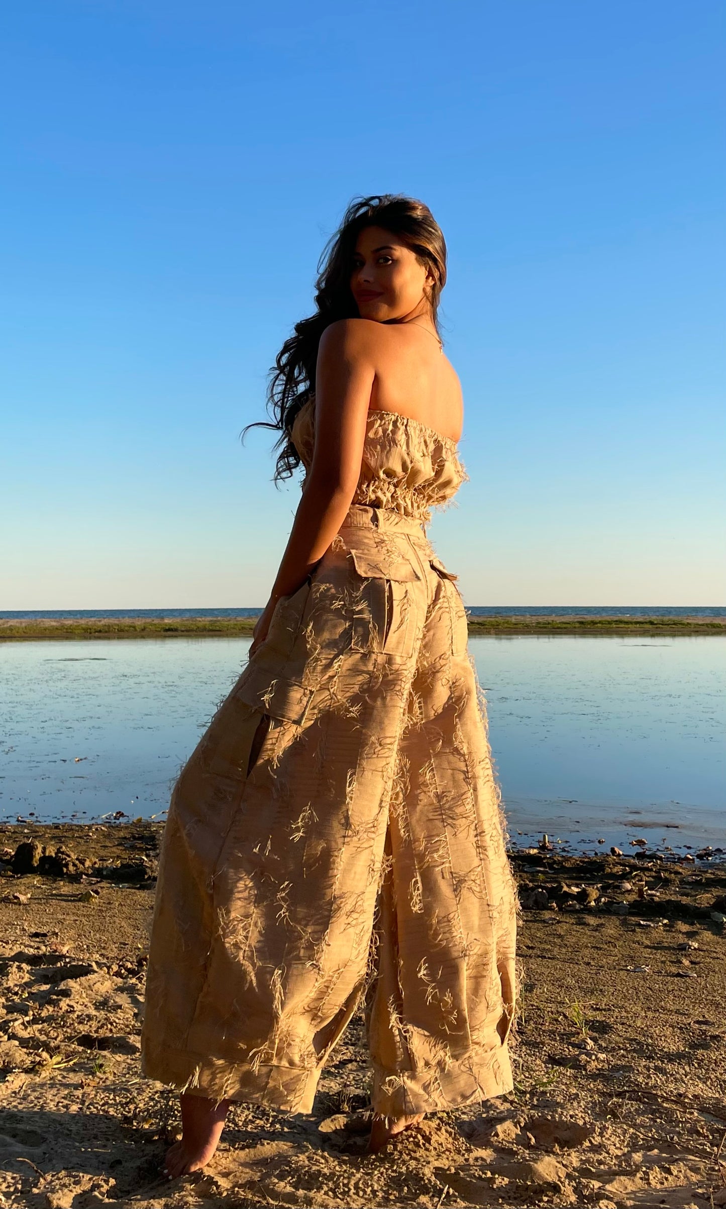 COMING SOON- “On the Fringe” Linen Bandeau