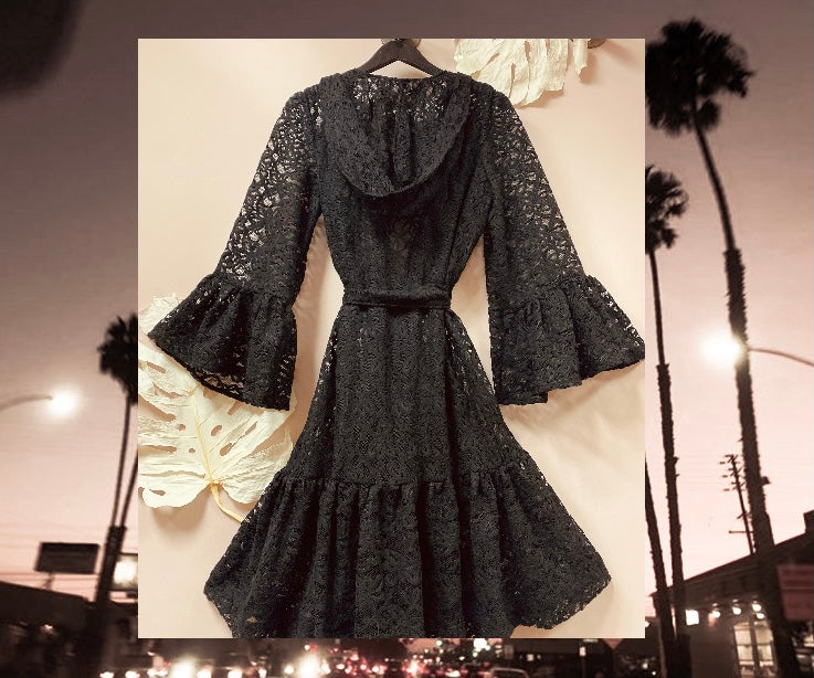 Santa Rosa Hooded Lace Wrap