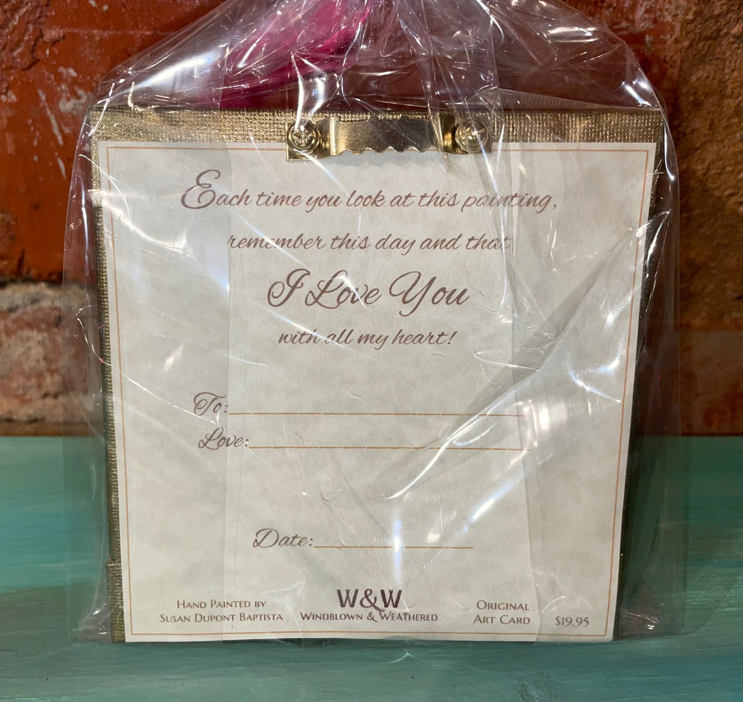 “I Love You” Original Art Card