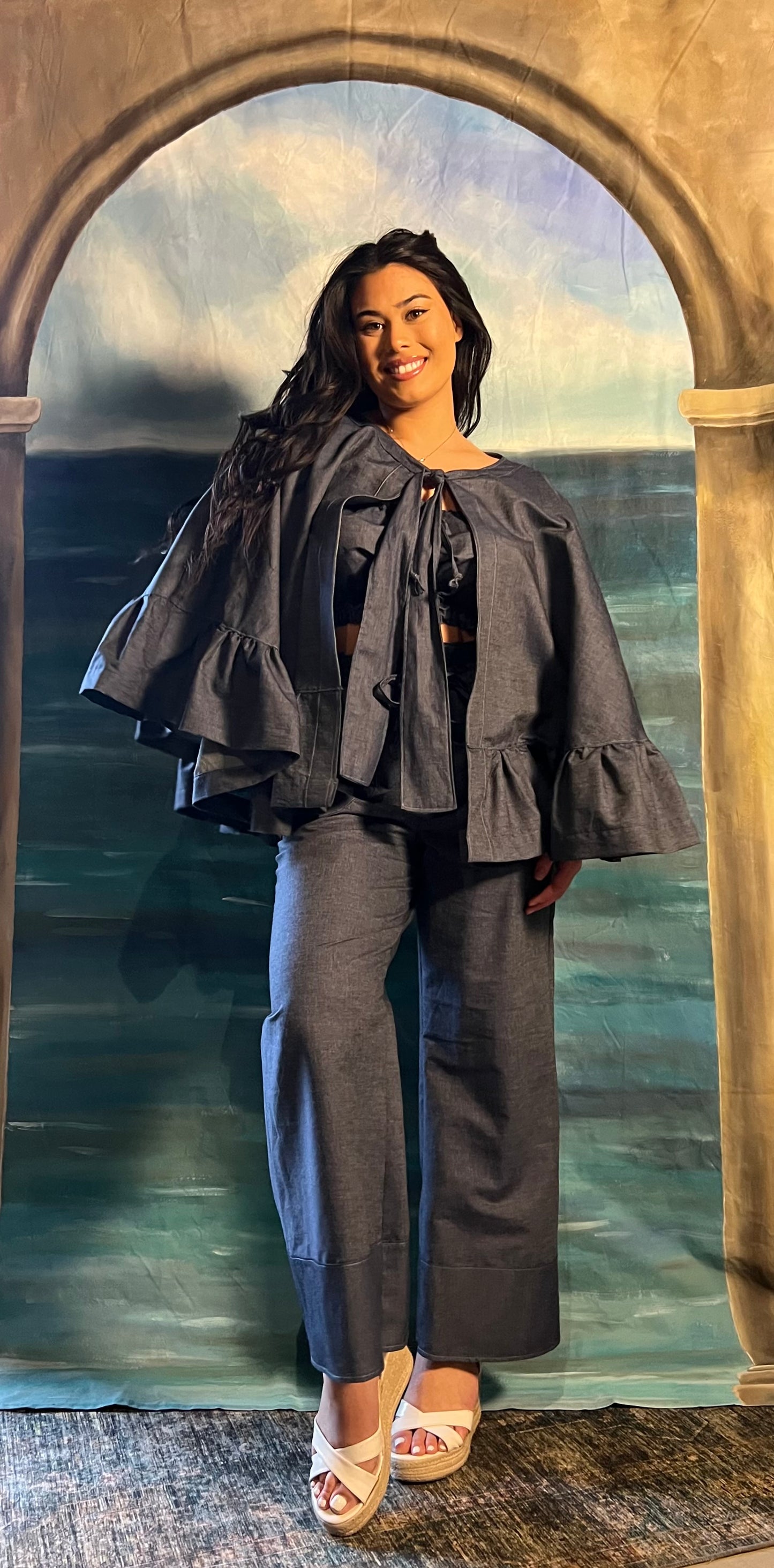 Denim Spring Cape