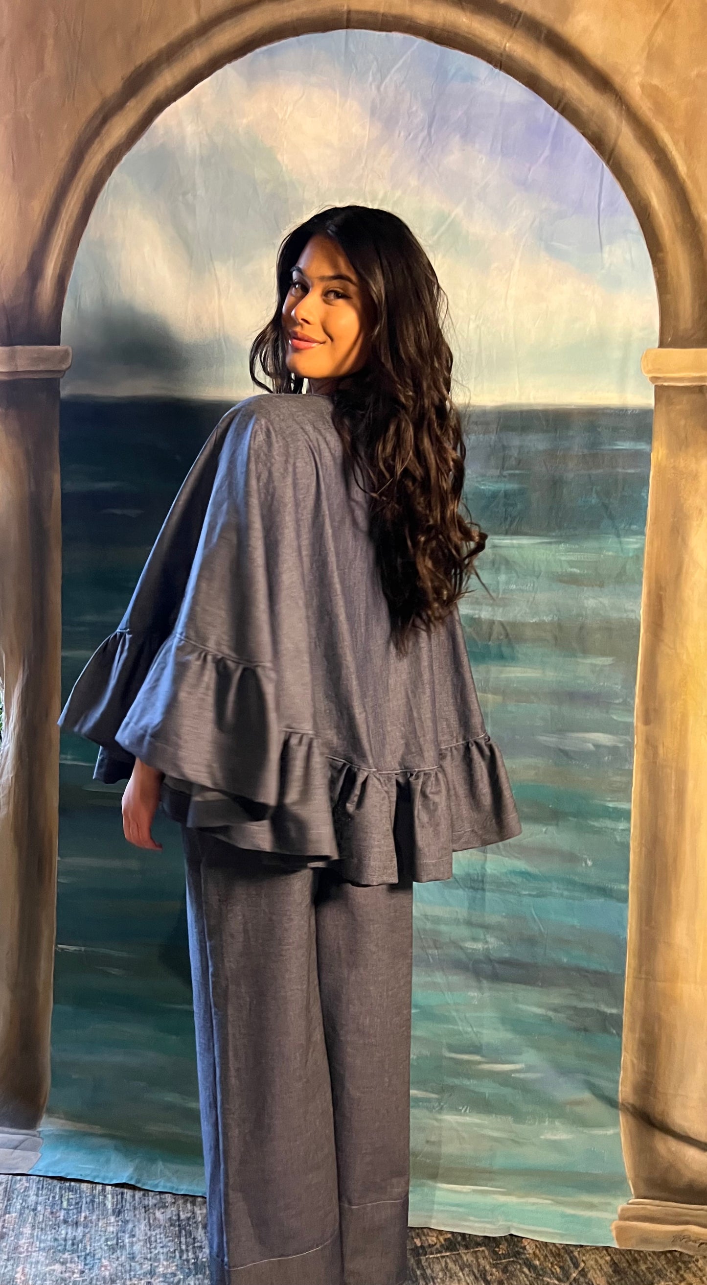 Denim Spring Cape