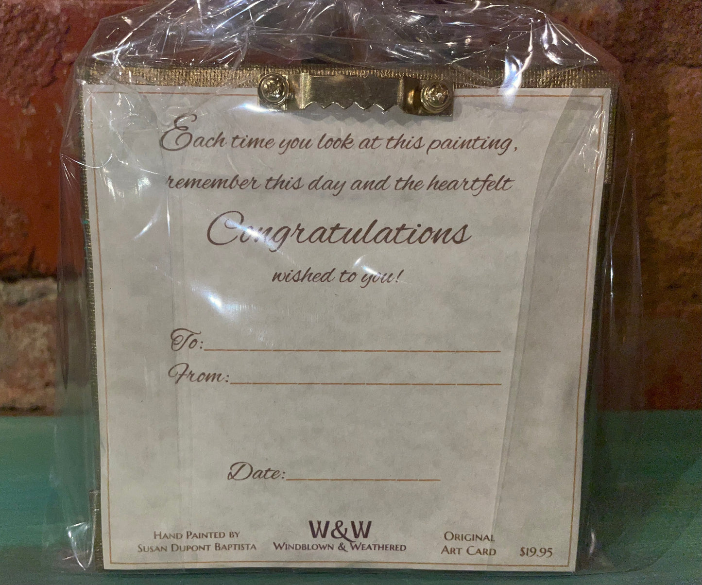 “Congratulations” Original Art Card