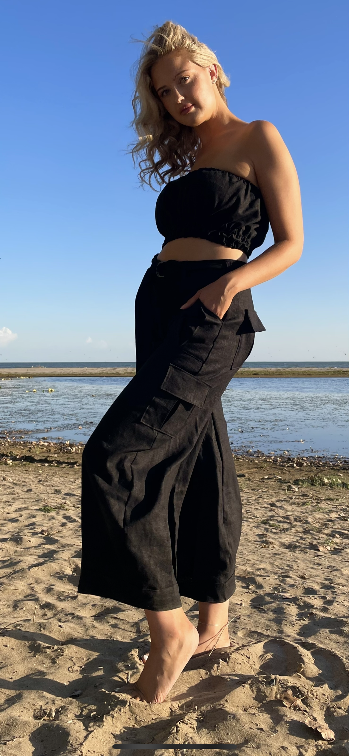 Cargo Linen Pants