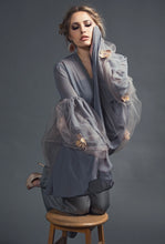 Load image into Gallery viewer, “La Combinaison” Grey Silk &amp; Chiffon Jumpsuit- Fleurs Presses F/W 19/20 VFW
