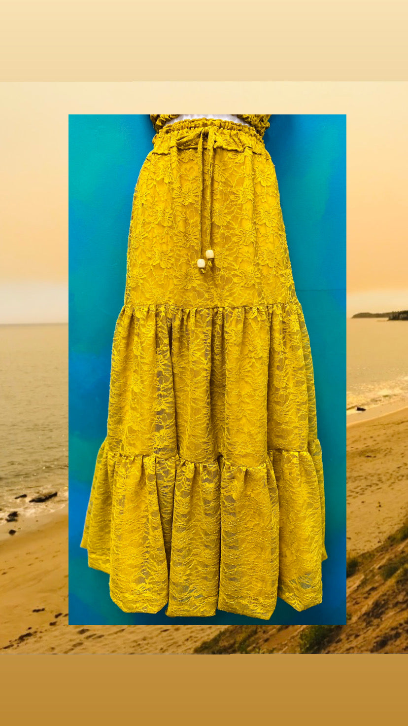 Golden Hour Tiered Skirt