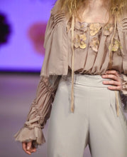 Load image into Gallery viewer, “Flowers in the Winter” Ruffled Jumpsuit &amp; Blouse Jacket- Fleurs Pressées F/W 19/20 VFW
